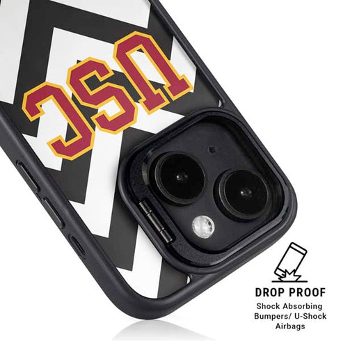 University of Southern California USC Chevron iPhone 15 Kickstand Case